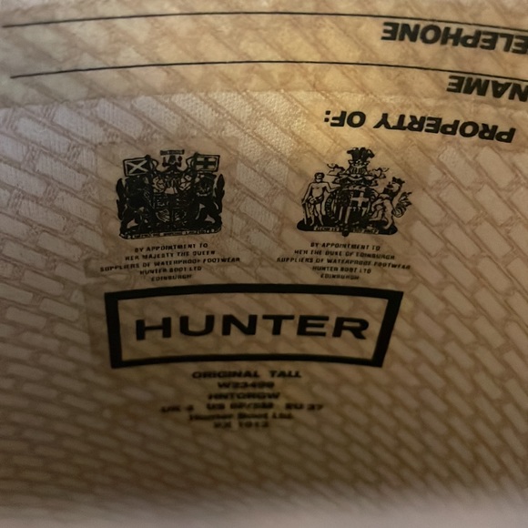 Hunter boot tall, black, US 6 - Picture 2 of 5